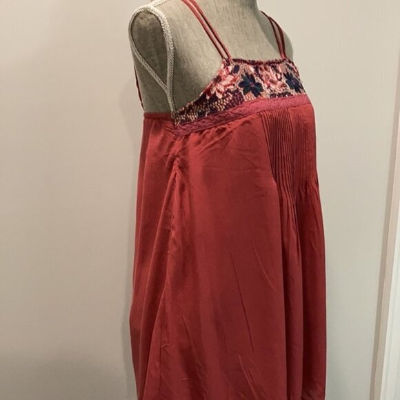 AMERICAN Eagle Red Embroidered Cami Tank Dress - Picture 12 of 15